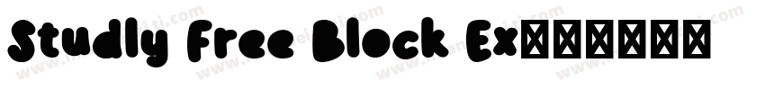 Studly Free Block Ex字体转换